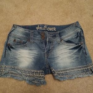 Denim shorts